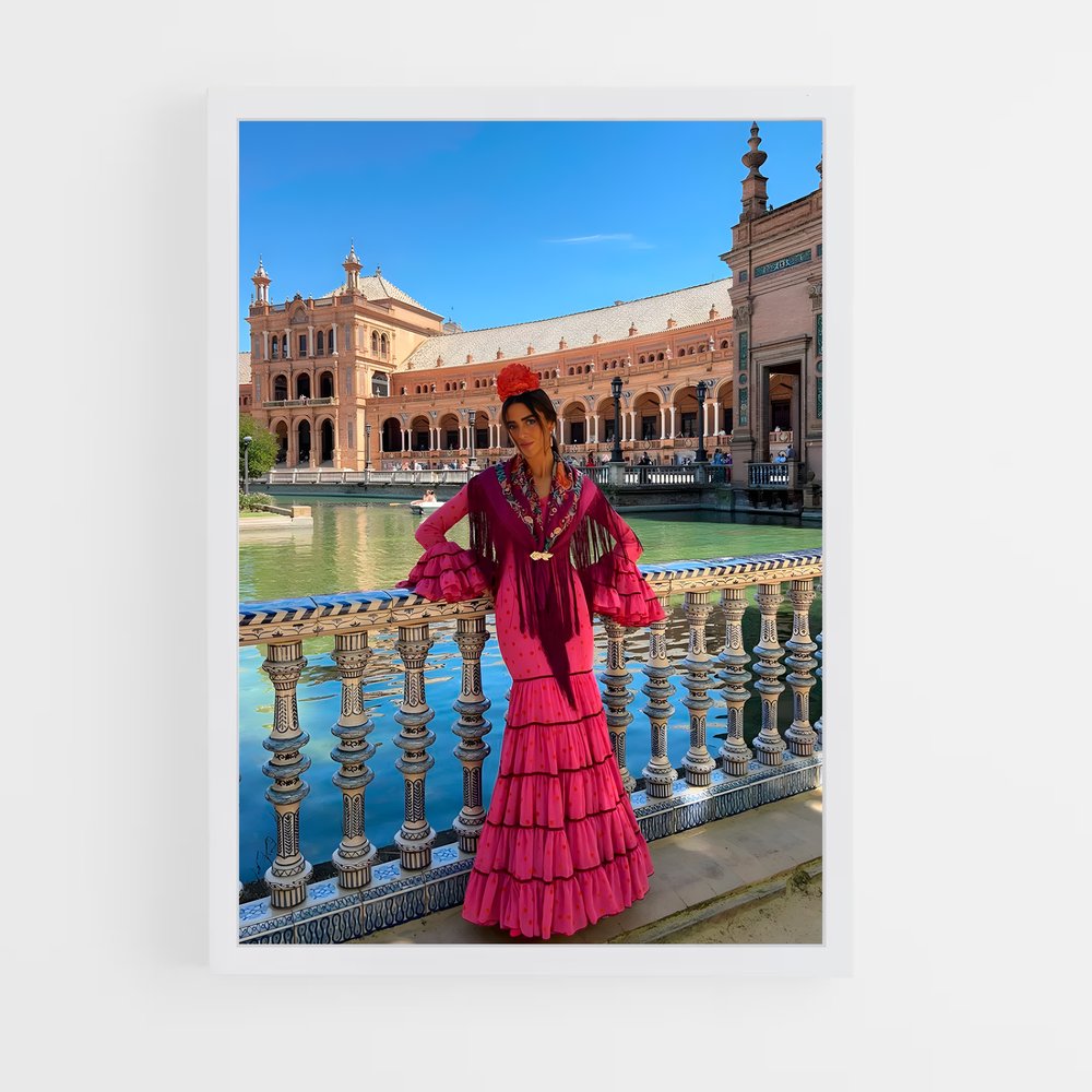 Poster Flamenco sur le Pont – affiche Danse (vue 3)